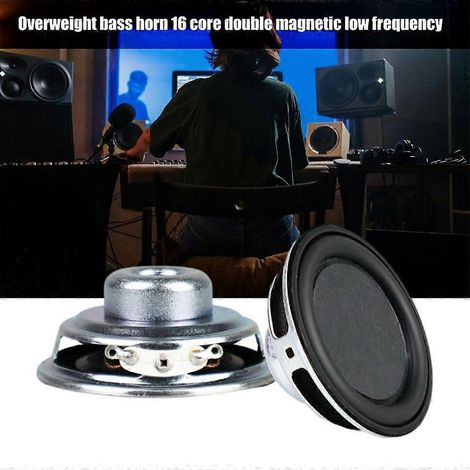 2 haut-parleurs 52 mm 4 ohms 5 W avec amplificateur de son et côtés en caoutchouc (1/4)