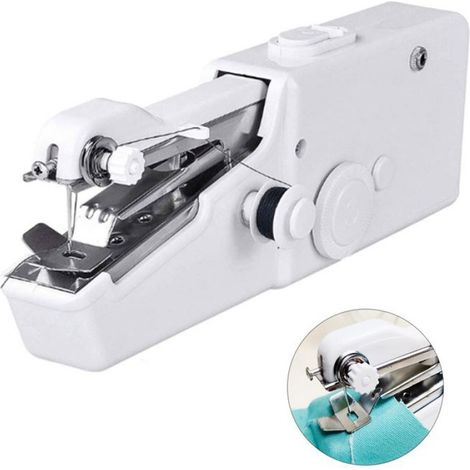 Mini machine à coudre 21 x 6,5 x 3,5 - - cm Cadeau Idéal pour Créatifs Réparation Rapide Portable et Léger Fonctionnement S (1/4)