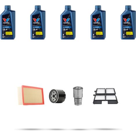 Kit tagliando 4 FILTRI e 5L OLIO compatibile con Toyota Avensis I (T22) 2.0 TD 66kw Dal 1998 (1/5)