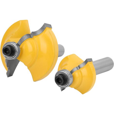 8-mm-Holzfräser, 2 Stück, Kopierfräser, Fasenfräser, gerader Schaft (1/5)