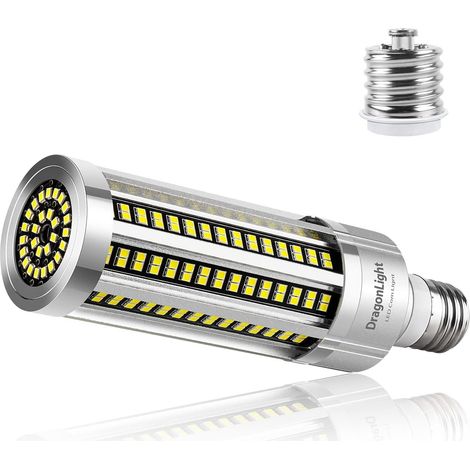 60W MAIS Light LED Light Fanbless (remplacé 500watt) - lampe LED E27 avec adaptateur E40-5000K blanc froid 7200 lumens dans le champ d'éclairage - Garage Workshop Street (1/5)