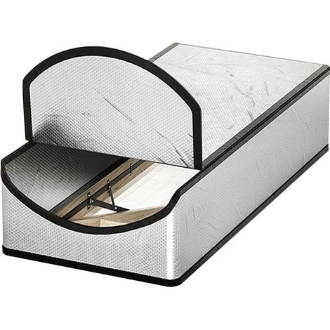 Housse d'isolation pour escalier de grenier, isolation de porte de grenier à économie d'énergie, réfléchit 95 % de la chaleur rayonnante, accès facile grâce à la fermeture éclair, 63,5 x (1/5)