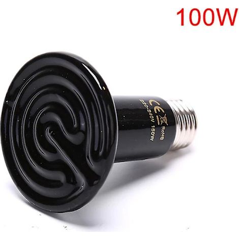 Lampe chauffante pour reptiles avec élément céramique infrarouge lointain (1/5)