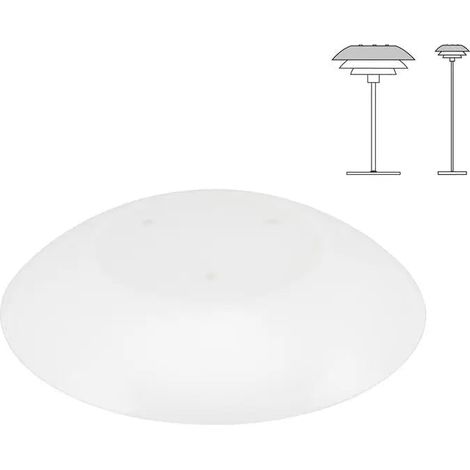 [NEUWERTIG] B-Ware Dyberg Larsen Dl31 Ersatz Lampenschirm Glasdachscheibe Schirm Opal Ersatzglas
