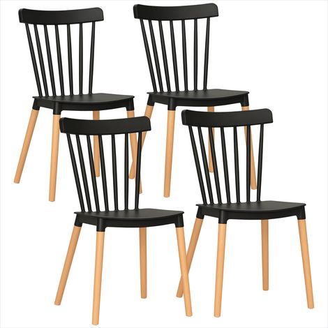 Banc de salle à manger Lot de 4 chaises de salle à manger (1/5)