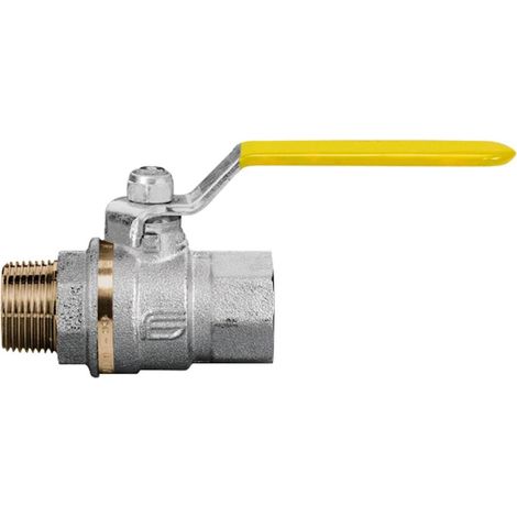 Effebi Gas-Kugelhahn ATHENA DN 20 3/4" 78mm 5 bar, Messing, PTFE