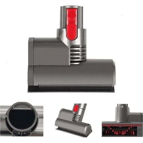 Brosse Matelas Mini Turbo Motorisée compatible pour Dyson V8 V10 V11 Brosse à Dégagement Rapide pour Canapé, Siège de Voiture, Fauteuil, élimine les Bactéries et les Allergènes (1/5)