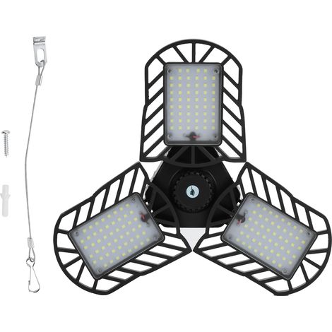 Lampe de Garage LED 60W SD-0013, Lumière de Travail Pliable à 90° avec Cordon de Sécurité 85-265V (1/5)