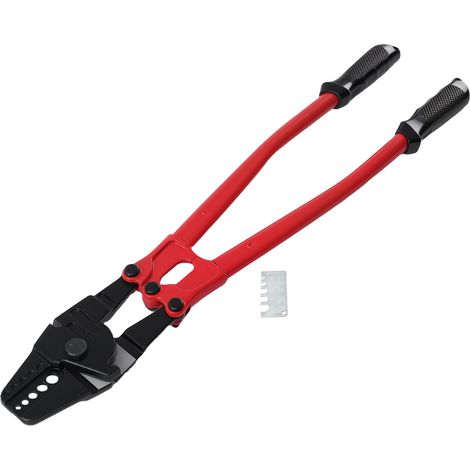 3/16 Inch Hand Swager Crimping Tool Wire Rope Cable Crimper Pliers CRV RED (1/5)