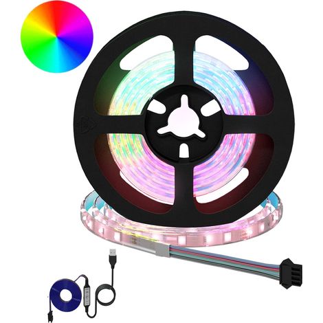 LED Streifen 2 pcs Schwarz und Transparent 1200 mm