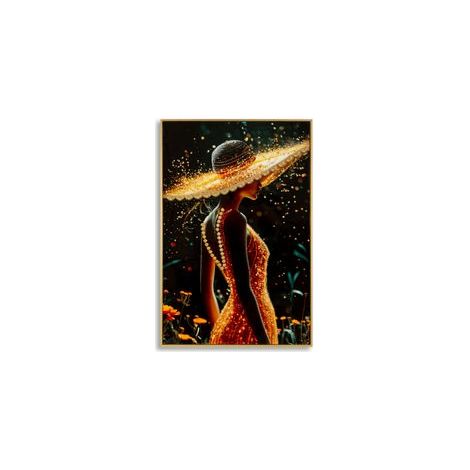 Impression sur toile enluminée laquée avec cadre - 62x3,5 x92 (1/5)