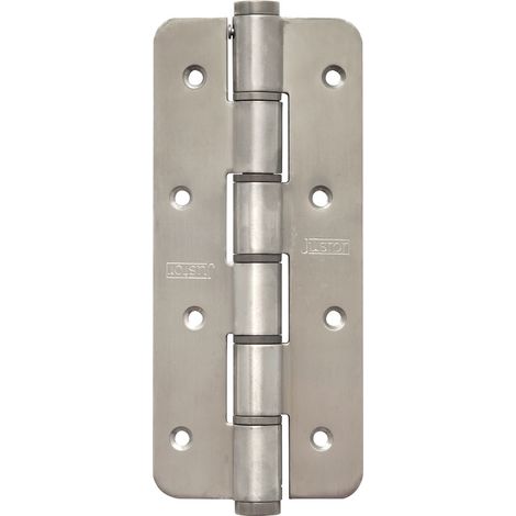 Pendeltürband einseitig wirkend, Rollen ø 18 mm, Höhe 180 mm, rund, Edelstahl