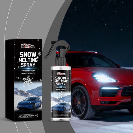 Snow melting spray for car rearview mirrors - quick-drying and portable spray - 100ml