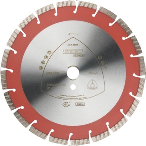 Klingspor Disque Turbo diamant 350 mm rouge
