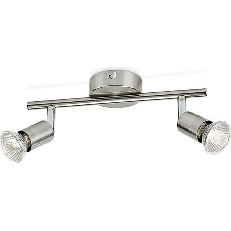 Philips illuminazione da soffitto limbali faretto 2 luci nickel orientabili senza lampadina 50302/17/e