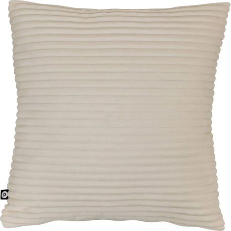 Coussin en Velours Côtelé "Arum" 38x38cm Ivoire (1/4)