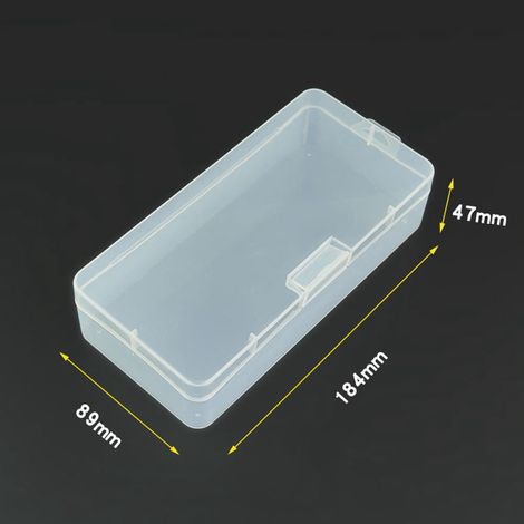 Boîte De Rangement En Plastique - Boîte À Vis - Pour Réparation Électronique Et Petits Composants - 18,4 x 8,9 x 4,7 cm - 1 Pièce (1/5)