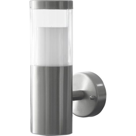 Applique murale extérieure Inox LED 7W + Bluetooth - Lumière blanc froid 6000K - IP44 (1/3)