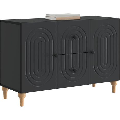Maison Exclusive - Meuble TV avec tiroir Noir 89 x 34,5 x 60 cm Bois d'ingénierie (1/5)