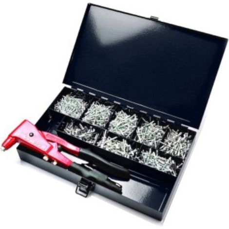 Coffret 1000 Rivets avec Pince GO9800 - Fixation Rapide et Pratique - D-Work