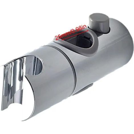 Support de fixation pour pommeau de douche (25 mm) / Support de pommeau de douche réglable / Support coulissant pour barre de douche / Fixation coulissante pour barre de douche (1/5)
