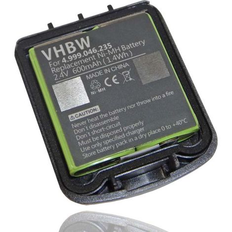 vhbw Akku kompatibel mit Avaya Tenovis Integral D3 Mobile schnurlos Festnetz Telefon (600 mAh, 2,4 V, NiMH) - Ersatz für 4.999.046.235, NTTQ49MAE6, 4999046235