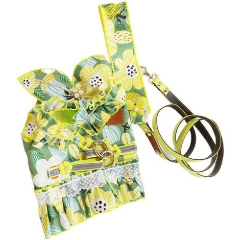 Ensemble de harnais pour chien à imprimé floral