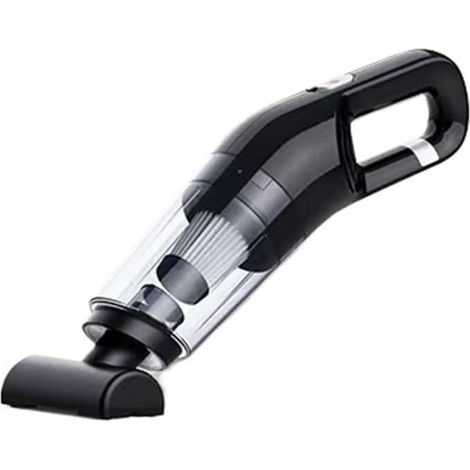 Aspirateur portable sans fil, aspirateur pour voiture, adapté aux automobiles, aux tapis (maison et bureau), aux poils d'animaux et aux sols en bois (Noir)
