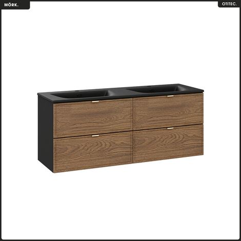 Ensemble de meubles sous vasque - 120 cm - avec Plan - Vasque - MÖRK (1/5)