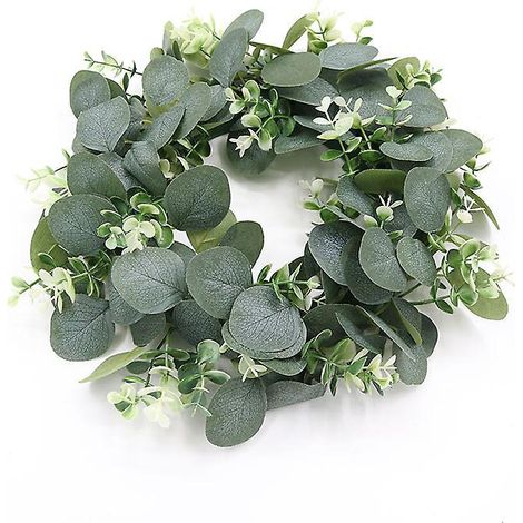 guirlande D'eucalyptus Artificielle De 25 Cm Guirlande D't Guirlande De Verdure Artificielle Avec Arche Carreaux Couronne Dcoration De Pques Port (1/5)