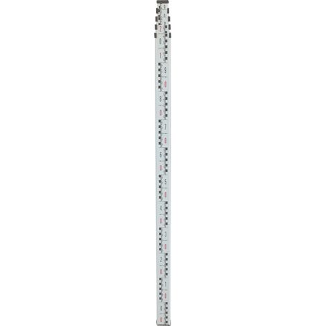 Viseur télescopique LEICA en aluminium de 5 m avec 5 sections pour niveau laser