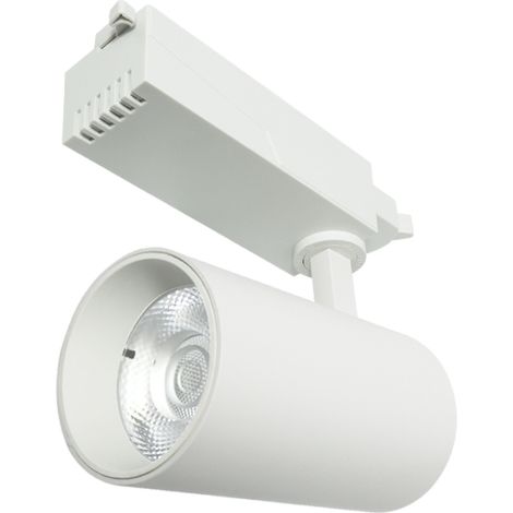Spot LED sur Rail ProFast Blanc 30W Monophasé 4500K - Ledme - GA3182 (1/4)