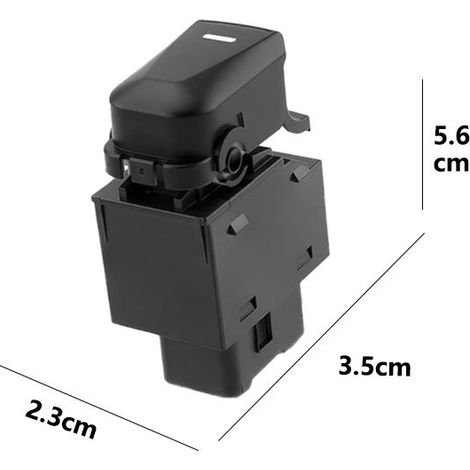 93581-2S000 is a single switch for the power window regulator of a Hyundai IX35 car. (1/4)