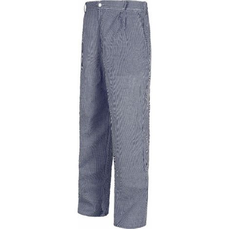 Pantalón unisex en tejido de cuadros vichí WORKTEAM Servicios B1425 58 Cuadros Vichi Azul