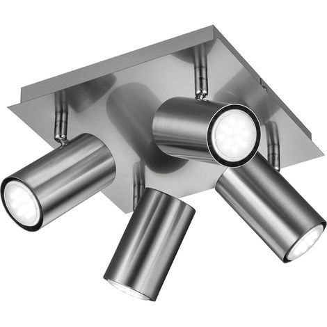 Faretto da Interno  GU10 in Metallo Nickel Opaco
