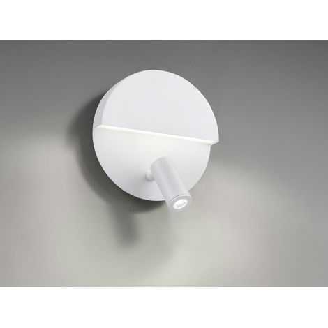 Mario White Double Emission Moderne Wandleuchte mit Trio-Beleuchtung verstellbarer Strahler (1/5)