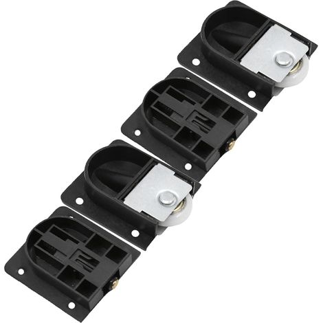 4 pièces guide de sol pour porte coulissante, plastique (1/5)