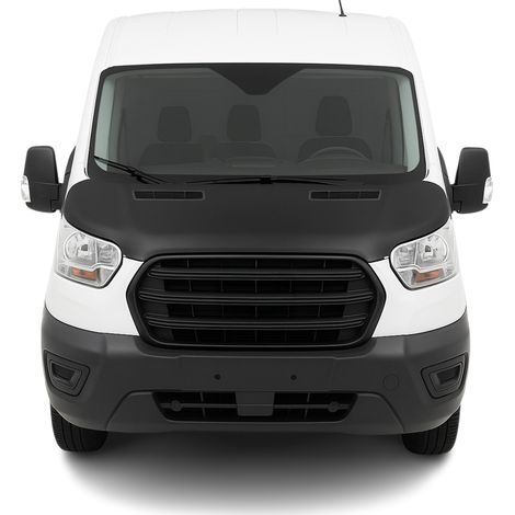 Protège Capot pour Ford Transit 2015-2026 Masque de voiture vinyle Noir complète (1/4)