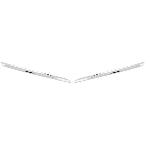 Zierleiste für den Frontstoßfängergrill, Chromeinsatz, stilvoller Schutz für Clio IV Facelift 2016 – 2019