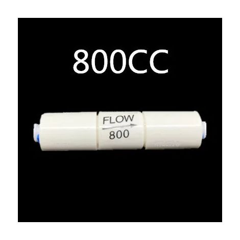 Régulateur de débit des eaux usées pour système d'osmose inverse (800 cm³) - Raccord rapide pour tuyau de 6,35 mm de diamètre extérieur (1/5)