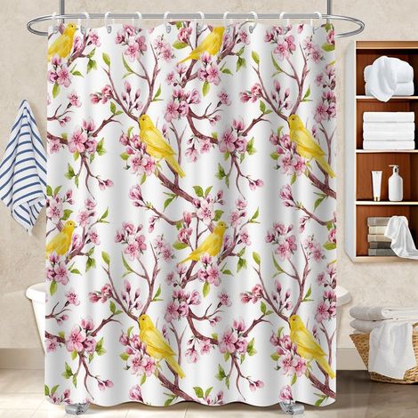 Rideau de douche 180x180 imperméable polyester pour salle de bain pour un coin douche ressourçant (1/5)