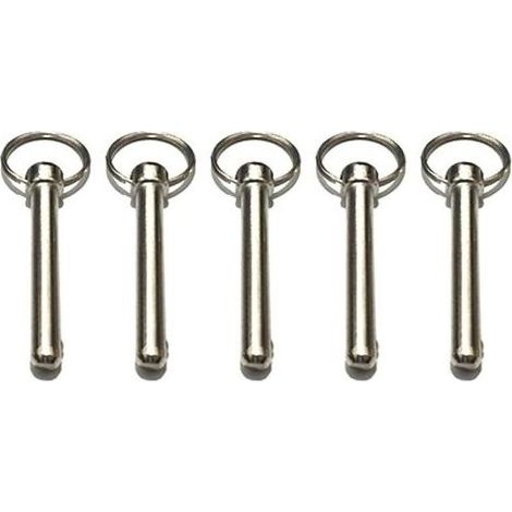 Set of 10 pins to clearance fast in stainless steel – Diameter 8 mm – Length total 72 mm – Resistant to the water dirty - 10pcs (1/5)