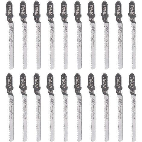 20 lames de scie sauteuse alternative T101AO à emmanchement en T pour la découpe du bois et du plastique (1/4)
