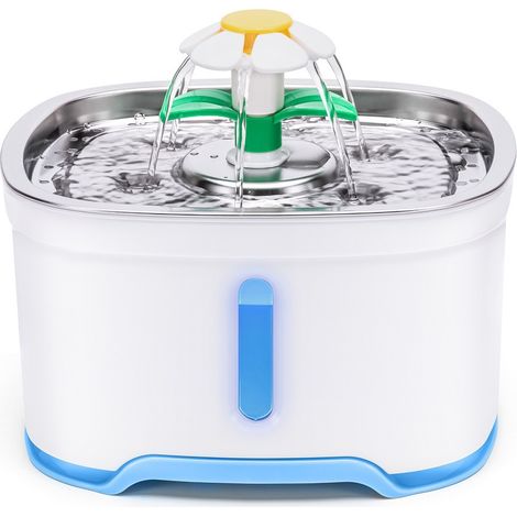 Automatischer 2,5-Liter-Katzenbrunnen mit Wasserstandsanzeige, ultraleise dank Aktivkohlefilter, gesundheitsfördernder Wassernapf (1/4)