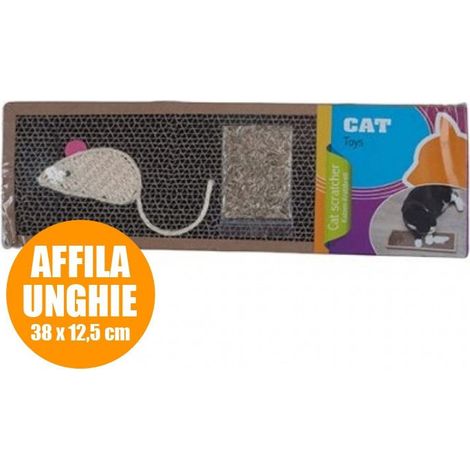 Trade Shop - KATZENKRATZBAUM KATZENNAGELHALTER 38 X 12,5 CM KRATZBAUM MIT MINT - (1/2)