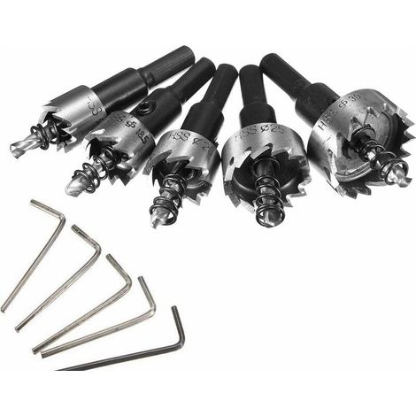 EASYCOMFORT Foret Diamant HSS Scie Cloche Trépan Béton Carrelage 16 18.5 20 25 30 mm 5PCS Perçage Fraise Carottier Trou (1/5)
