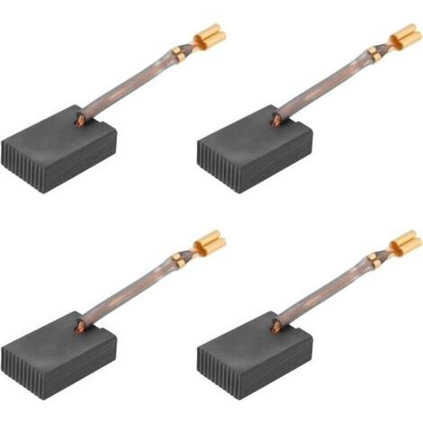 Lot de 4 Balais de Charbon de Moteur de Rechange Pièce de Réparation 6 X 12 X 18 Mm Adaptés Aux Outils électriques (1/5)