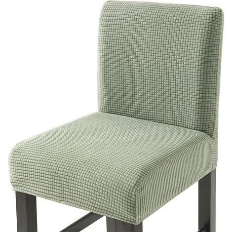 Dehnbare Barhocker-Stuhlhussen, Stuhlhussen mit niedriger Rückenlehne und Rückenlehne, 4er-Set (1/5)