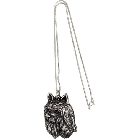Silky Terrier: collar para perros, joyería única para amantes de los perros, colgante de serpiente único de Art-Dog (1/5)
