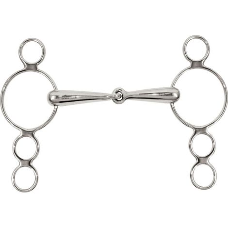 11,5 cm: Filetto pessoa snodato in acciaio inox vuoto 19 mm